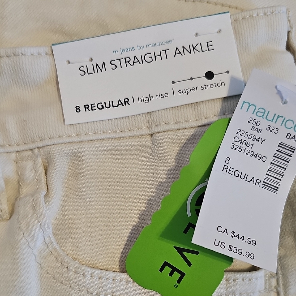 Maurices Women's Beige Skinny Jeans - Picture 3 of 5